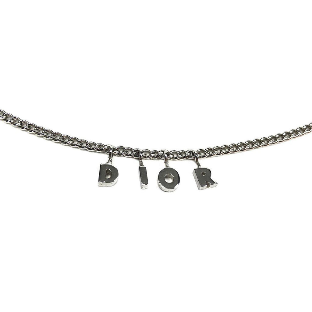 CHRISTIAN DIOR SPELL-OUT NECKLACE