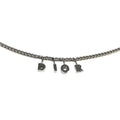 CHRISTIAN DIOR SPELL-OUT NECKLACE