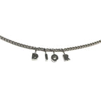 CHRISTIAN DIOR SPELL-OUT NECKLACE