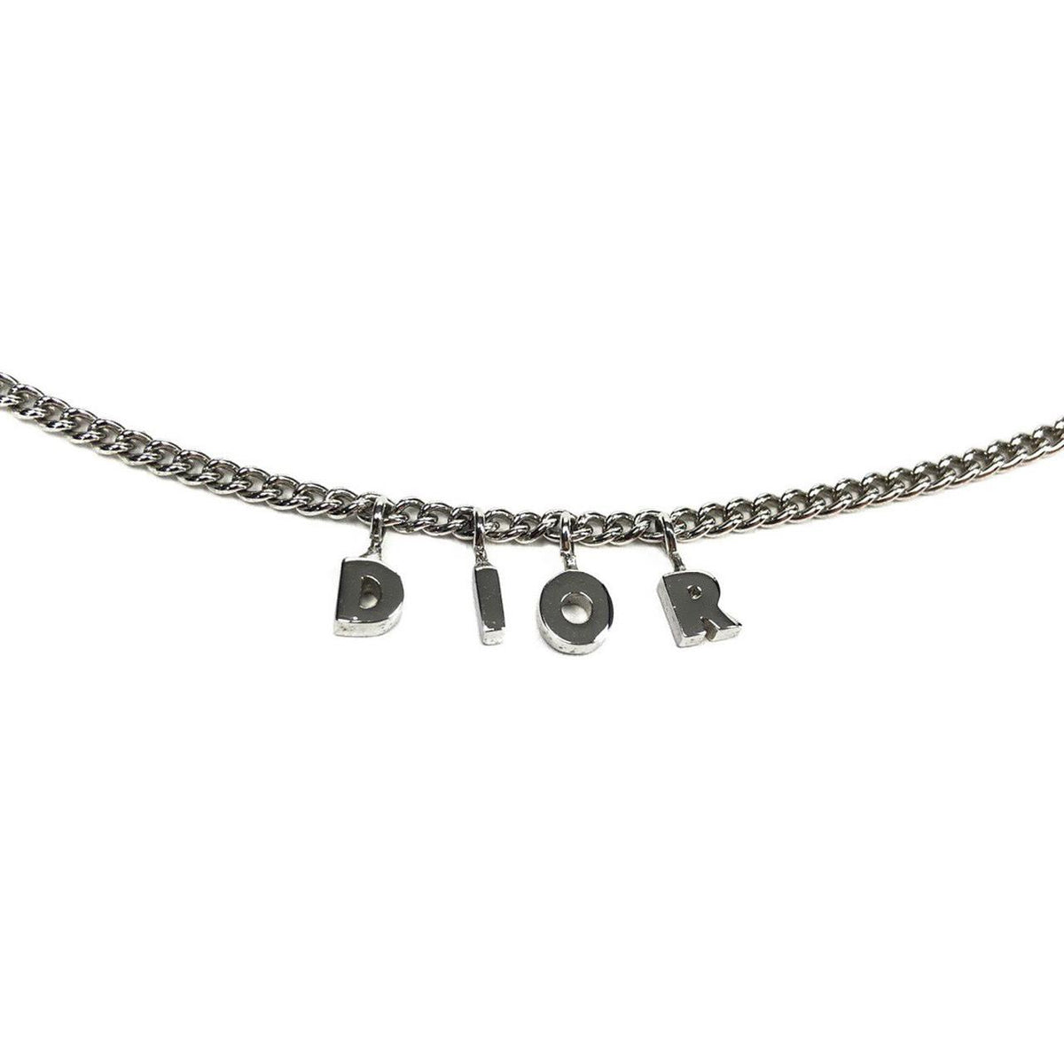 CHRISTIAN DIOR SPELL-OUT NECKLACE