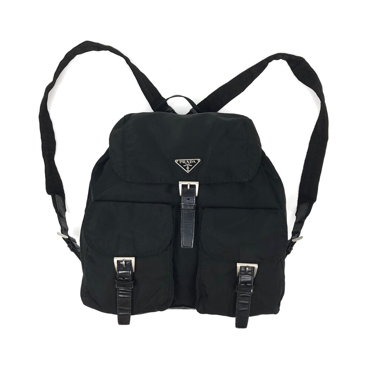 PRADA NYLON DOUBLE BUCKLE BACKPACK
