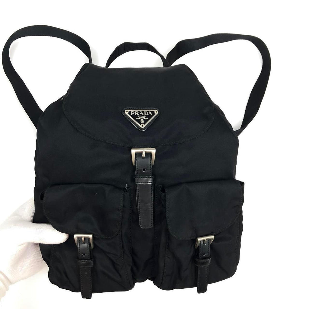 PRADA NYLON DOUBLE BUCKLE BACKPACK