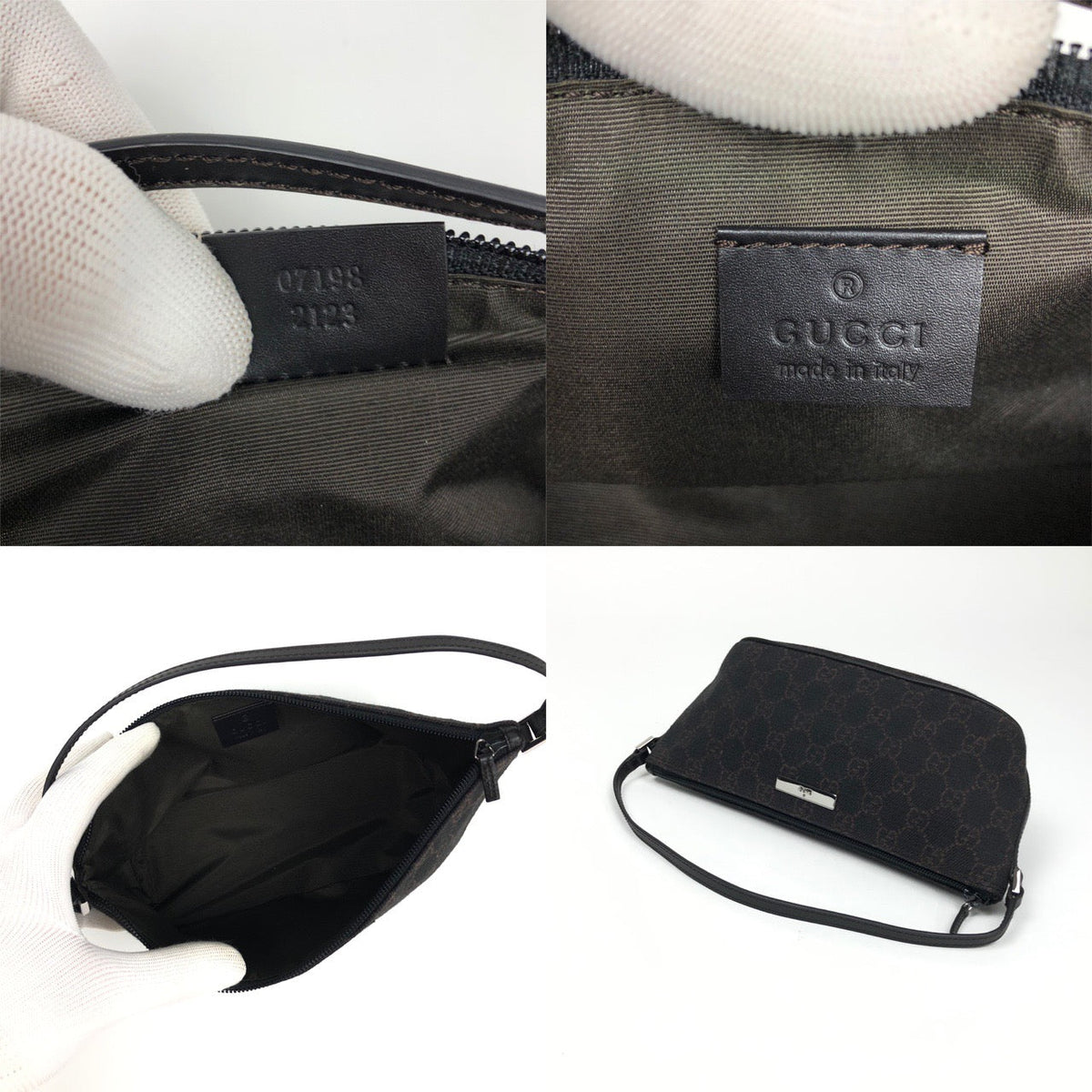 GUCCI MONOGRAM SHOULDER BAG