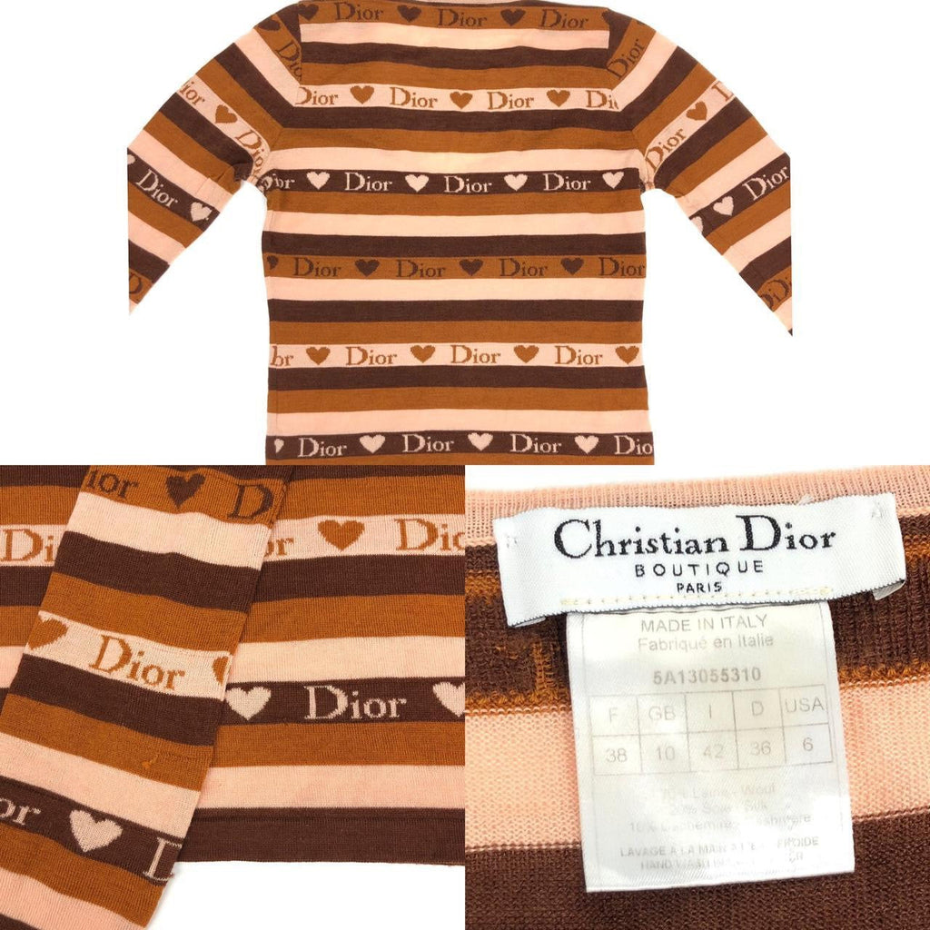 CHRISTIAN DIOR WOOL LONG-SLEEVE TOP
