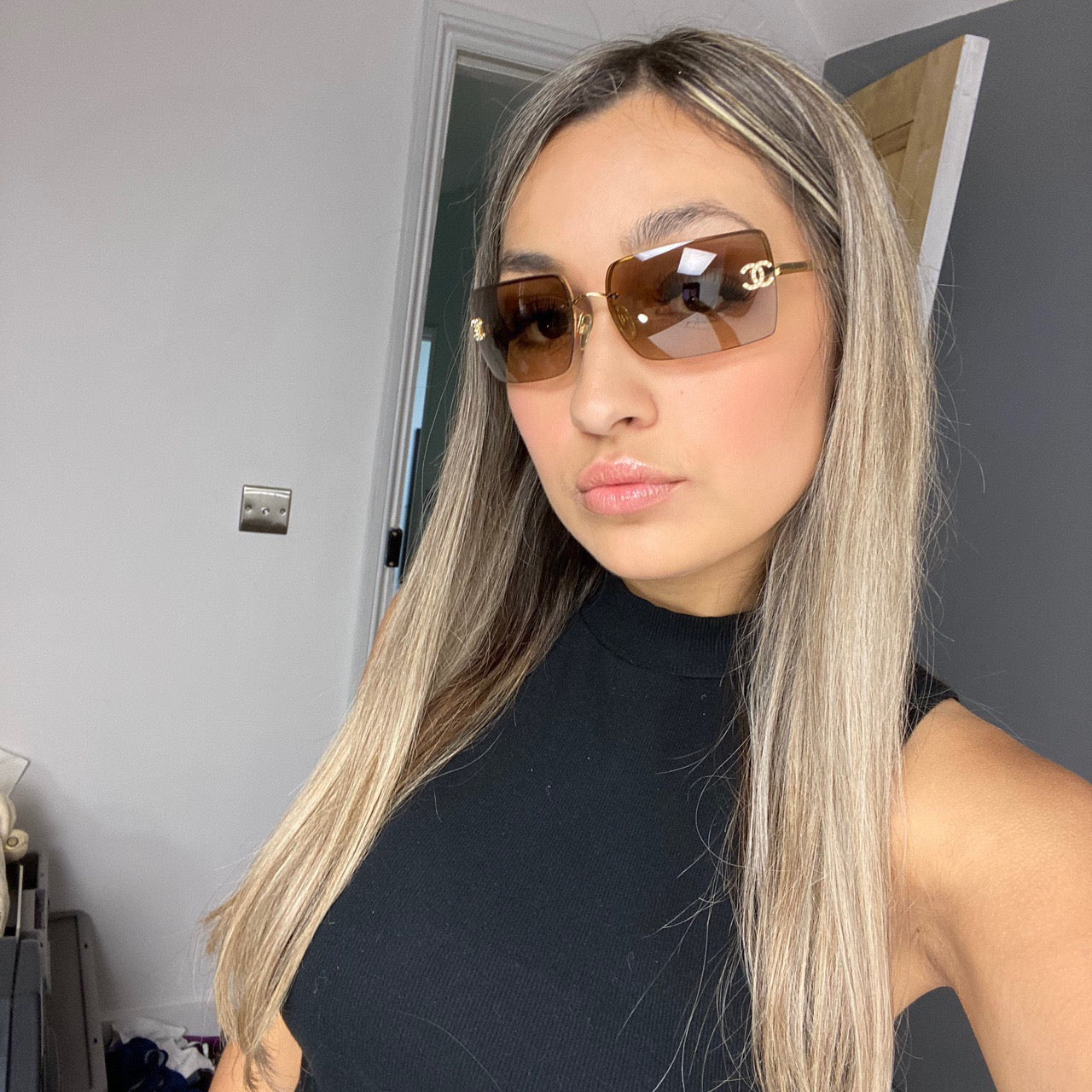 CHANEL RIMLESS SUNGLASSES