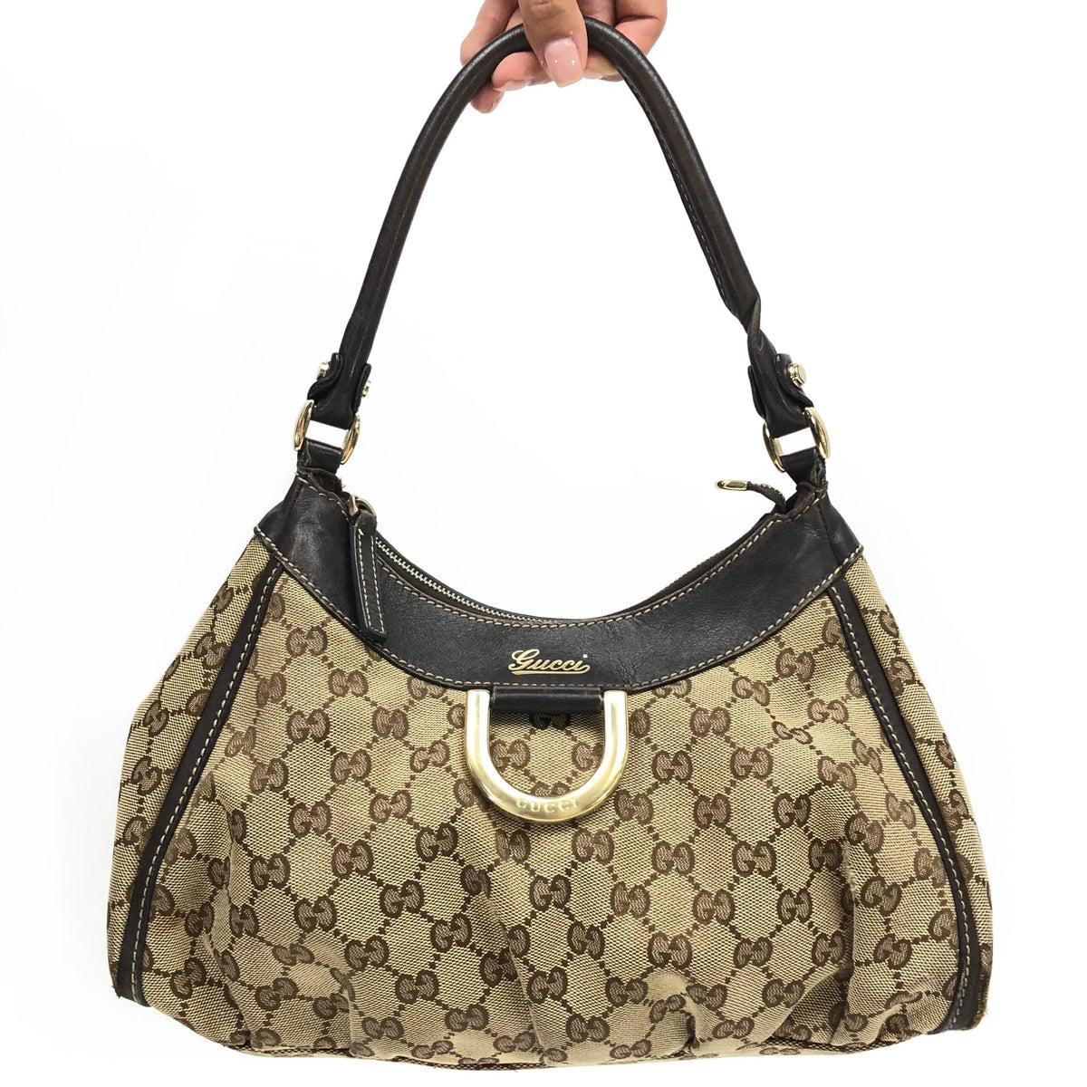 GUCCI MONOGRAM ABBEY SHOULDER BAG