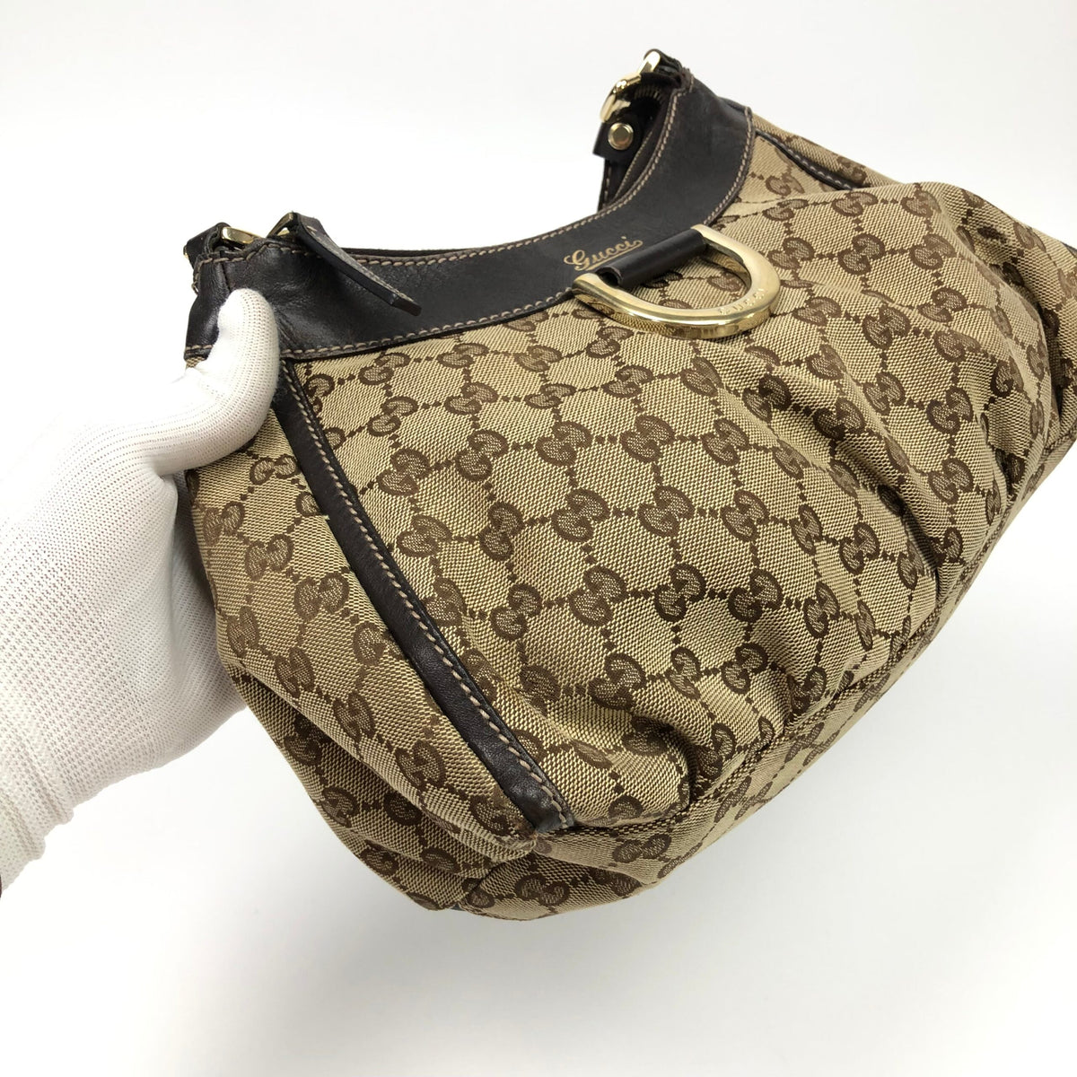 GUCCI MONOGRAM ABBEY SHOULDER BAG