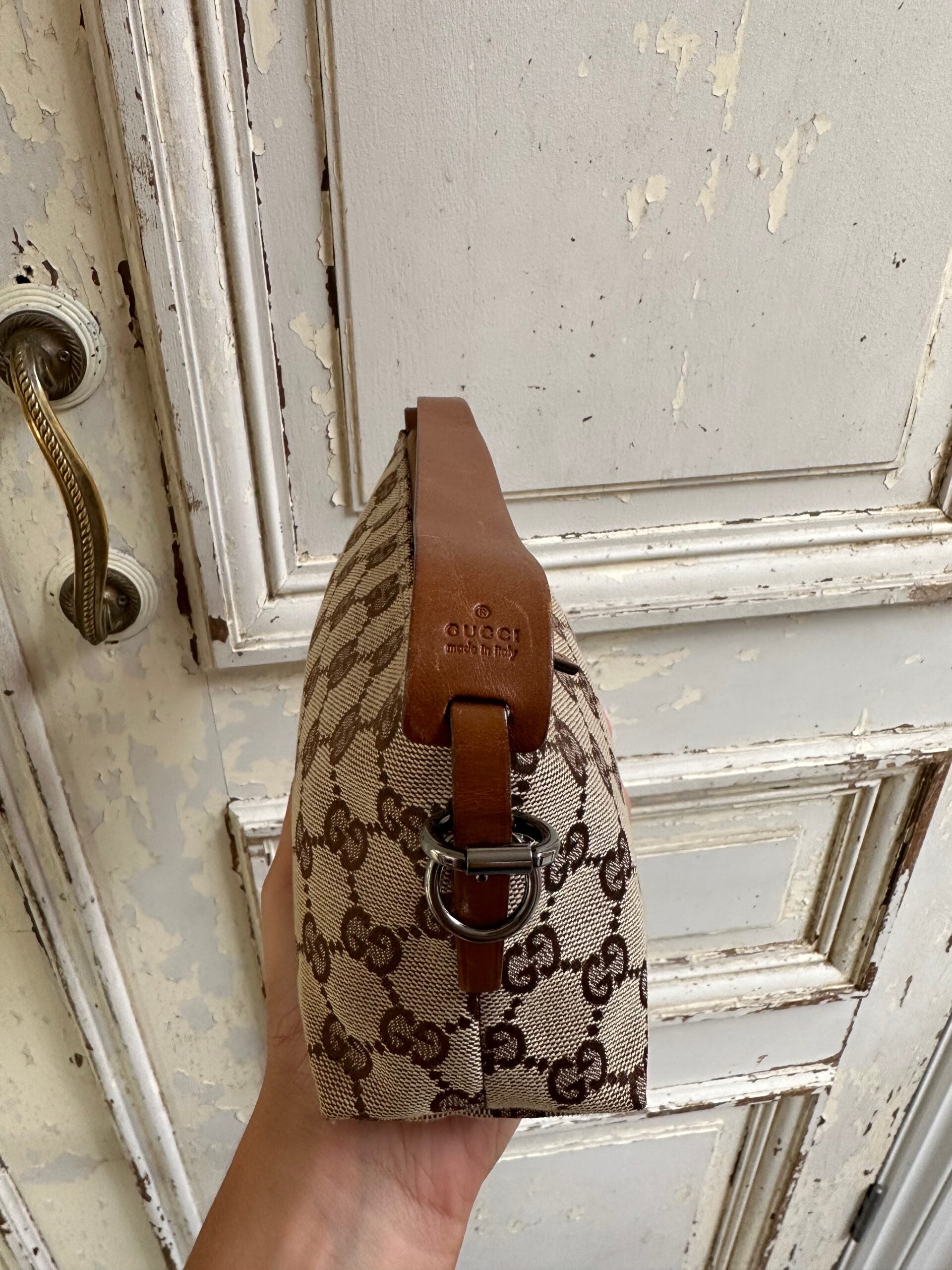 GUCCI MONOGRAM SHOULDER BAG