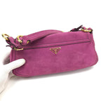 PRADA SUEDE SHOULDER BAG