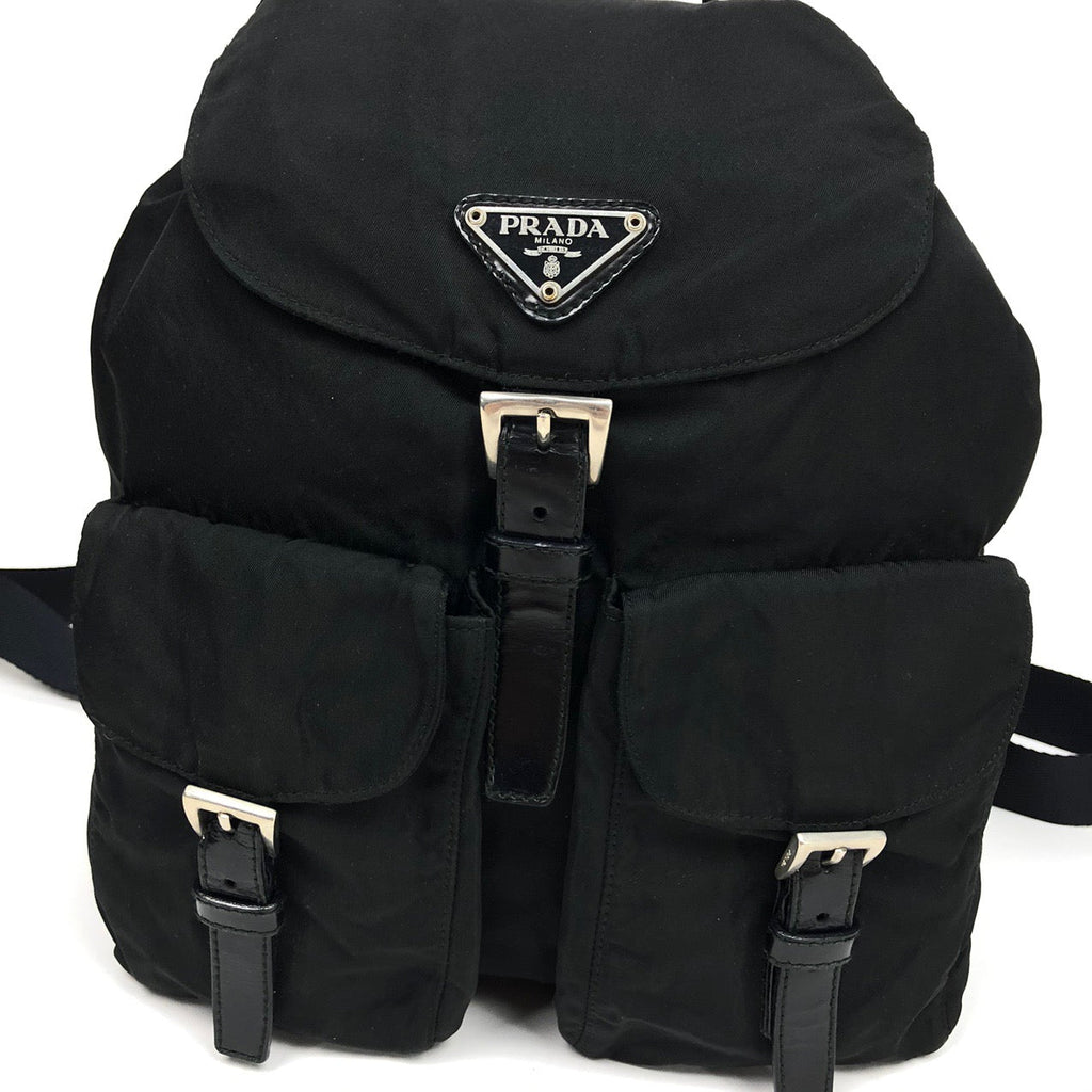 PRADA NYLON DOUBLE BUCKLE BACKPACK