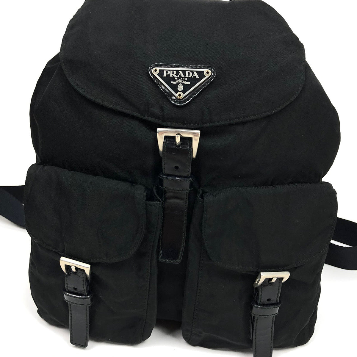PRADA NYLON DOUBLE BUCKLE BACKPACK