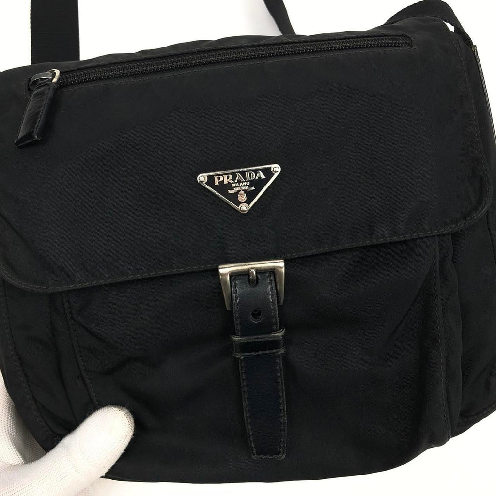 PRADA NYLON BUCKLE CROSSBODY BAG