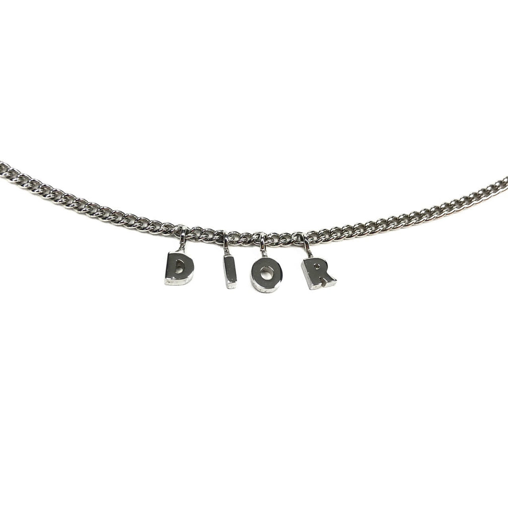 CHRISTIAN DIOR SPELL-OUT NECKLACE