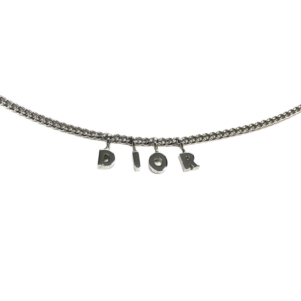 CHRISTIAN DIOR SPELL-OUT NECKLACE