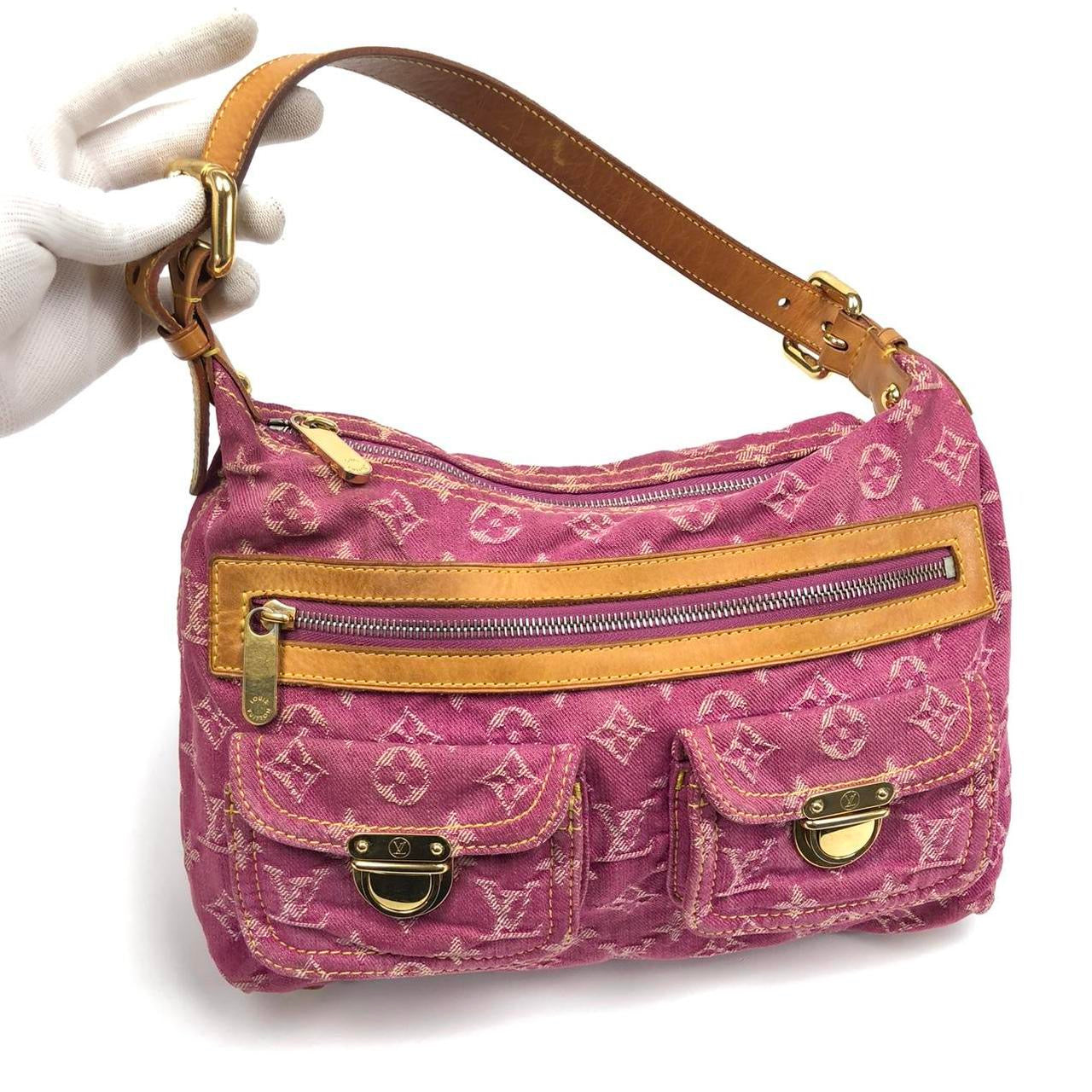 LOUIS VUITTON DENIM SHOULDER BAG