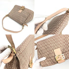 FENDI ZUCCA MAMA BAGUETTE SHOULDER BAG