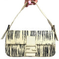 FENDI PYTHON SNAKESKIN BAGUETTE SHOULDER BAG