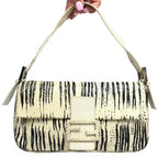 FENDI PYTHON SNAKESKIN BAGUETTE SHOULDER BAG