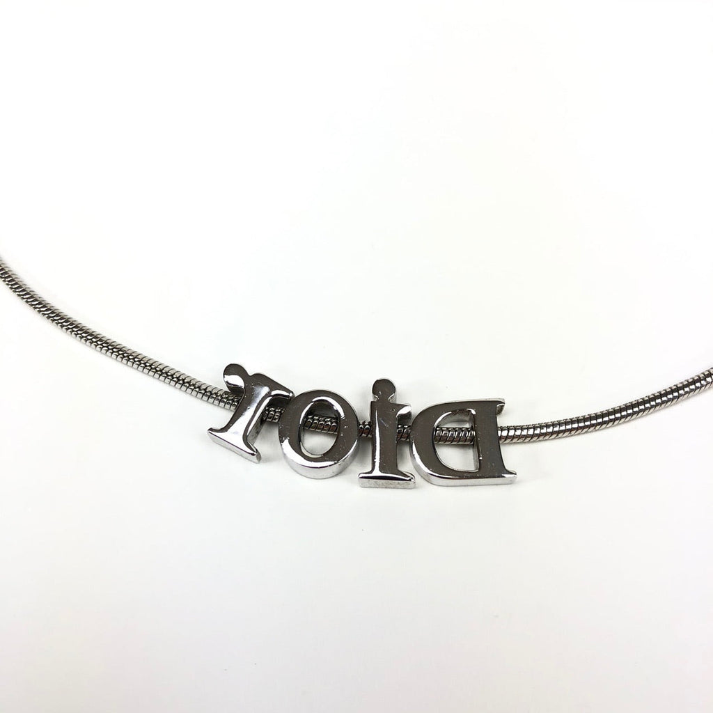 CHRISTIAN DIOR SPELL-OUT NECKLACE