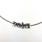 CHRISTIAN DIOR SPELL-OUT NECKLACE