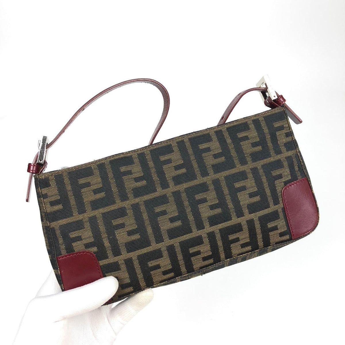 FENDI ZUCCA SHOULDER BAG