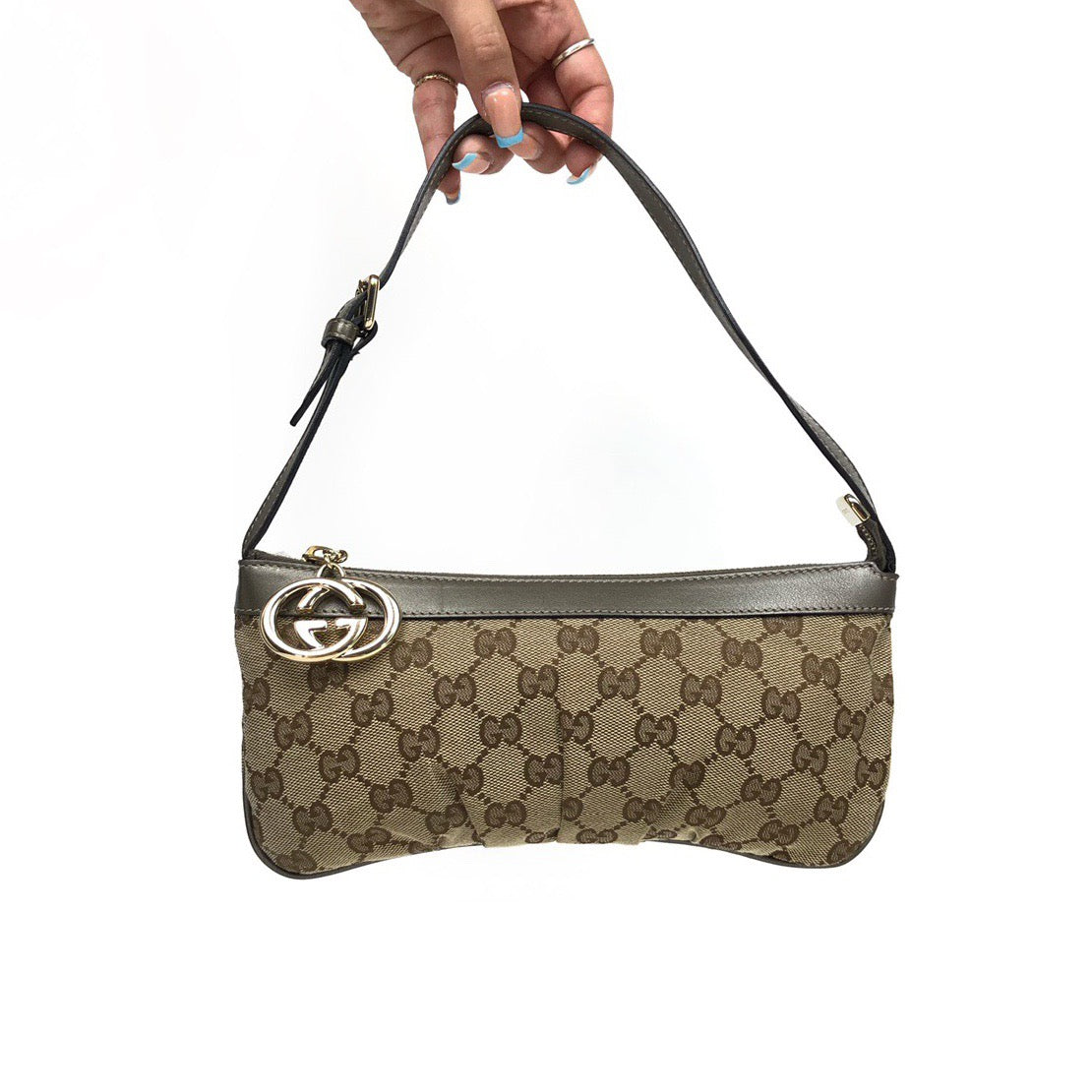 GUCCI MONOGRAM SHOULDER BAG