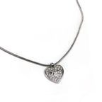 CHRISTIAN DIOR JEWELLED HEART NECKLACE