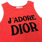 CHRISTIAN DIOR RIBBED ‘J’ADORE DIOR’ TOP