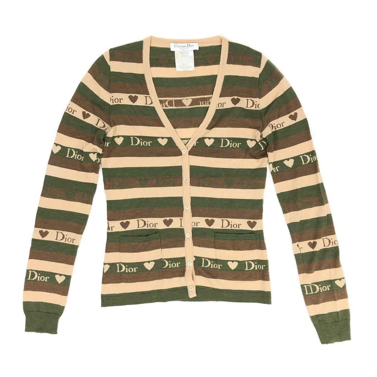 CHRISTIAN DIOR WOOL CARDIGAN