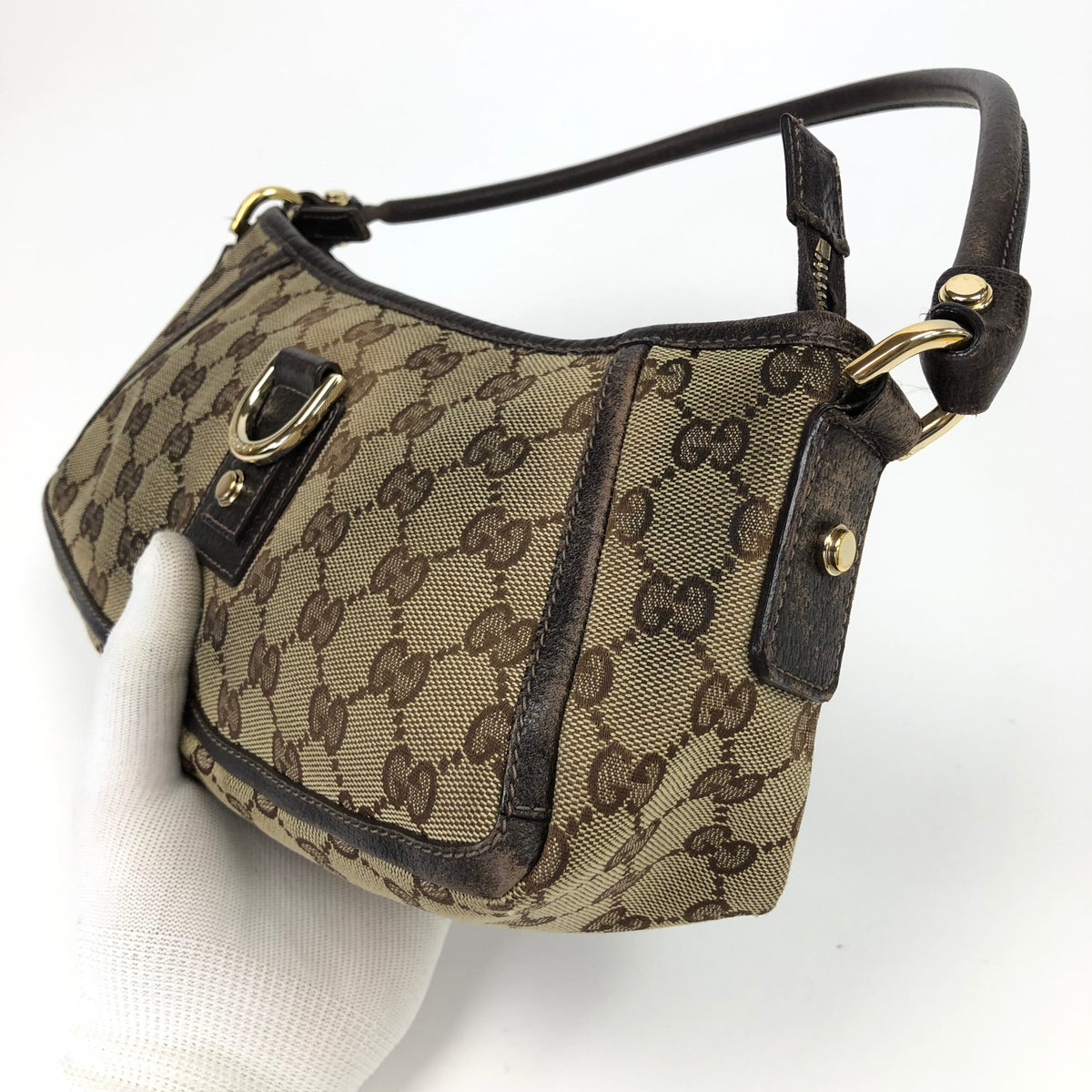 GUCCI MONOGRAM SHOULDER BAG