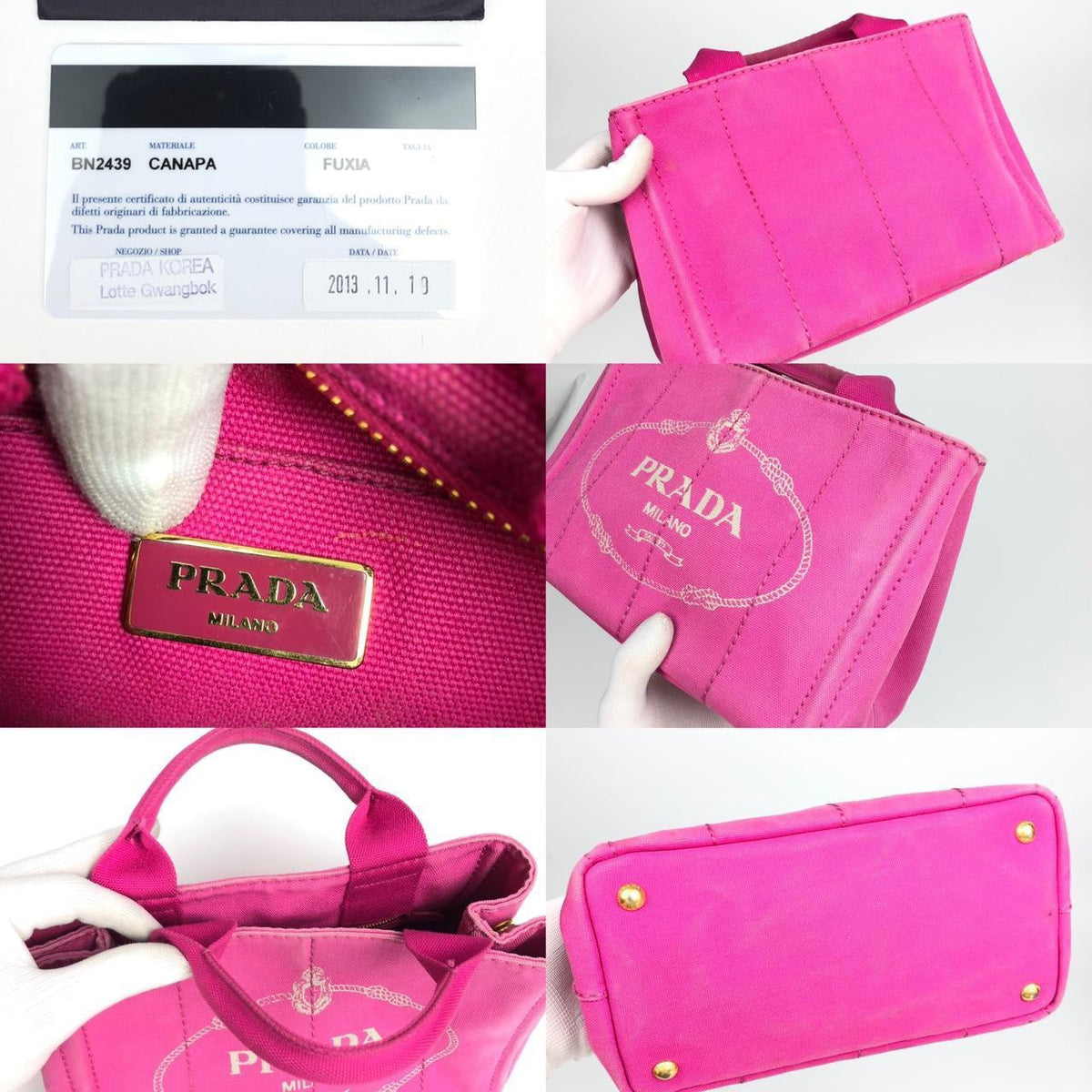 PRADA MINI CANAPA BAG