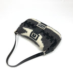 FENDI CASHMERE WOOL BAGUETTE SHOULDER BAG