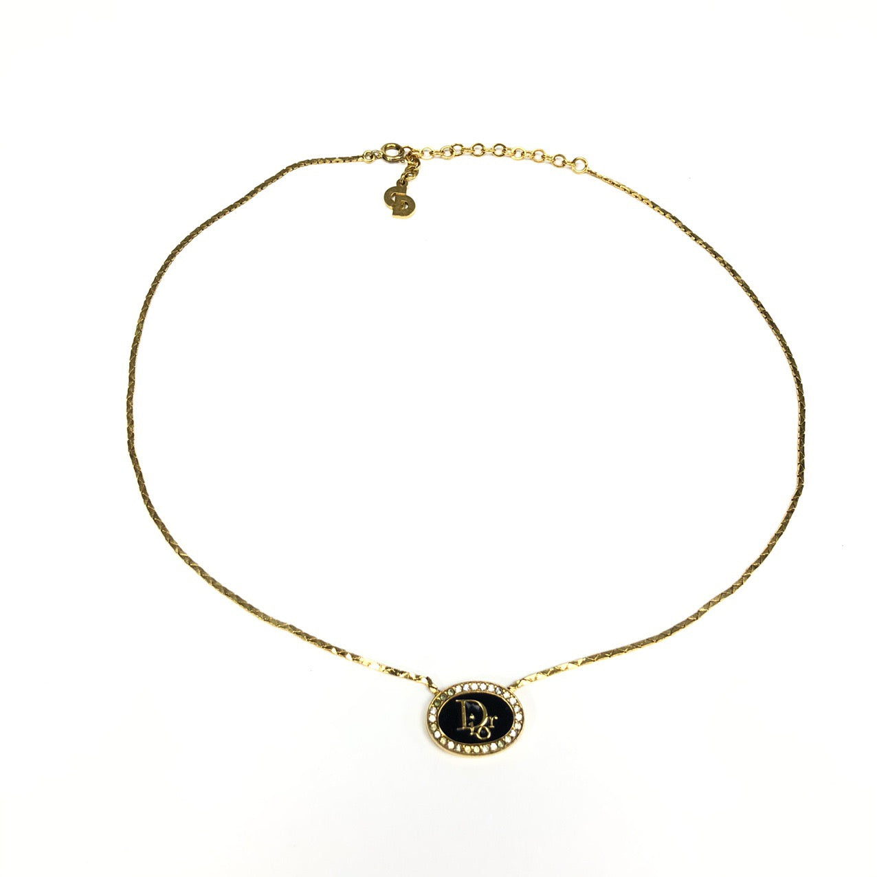 CHRISTIAN DIOR MONOGRAM NECKLACE
