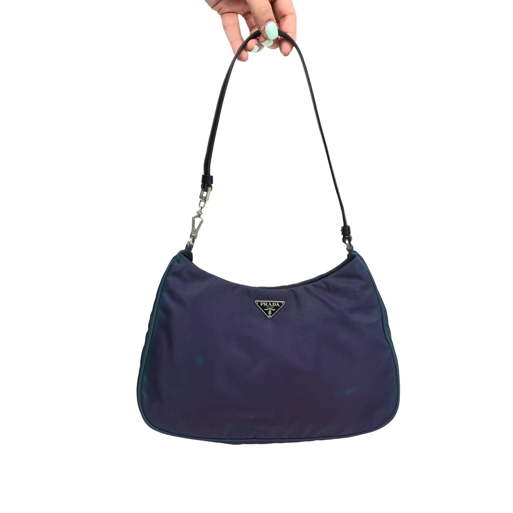 PRADA TWO-TONE SHOULDER BAG