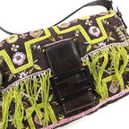FENDI BEADED BAGUETTE SHOULDER BAG