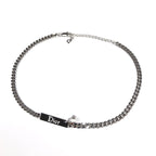 CHRISTIAN DIOR PIERCING CHOKER NECKLACE