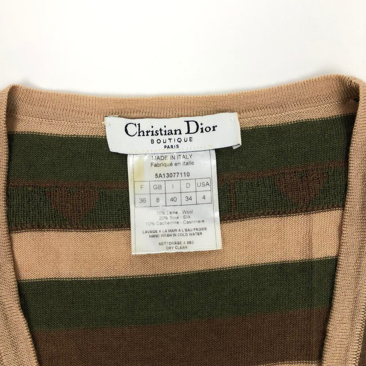 CHRISTIAN DIOR WOOL CARDIGAN