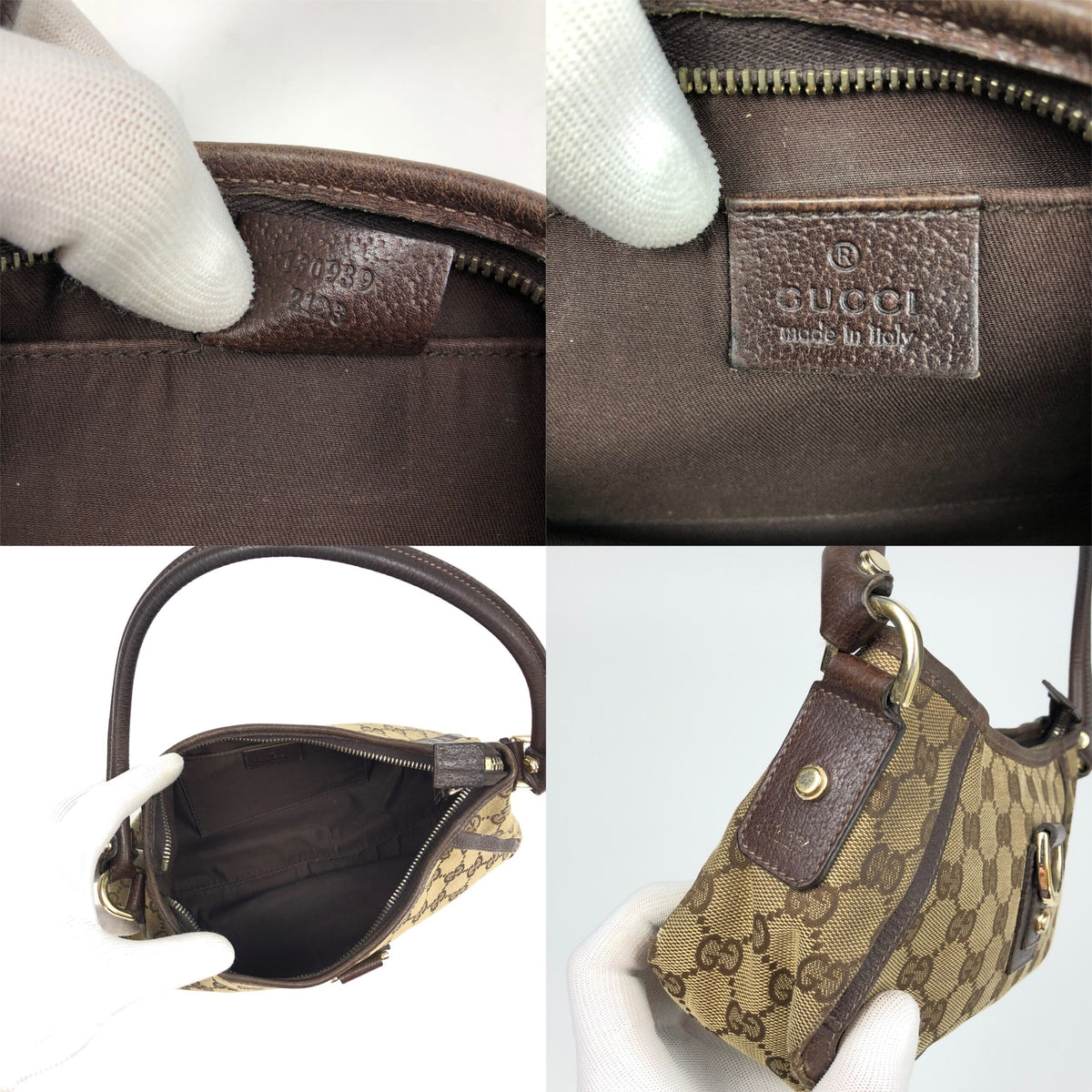 GUCCI MONOGRAM SHOULDER BAG
