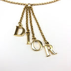 CHRISTIAN DIOR SPELL-OUT NECKLACE