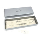 CHRISTIAN DIOR JEWELLED SPELL-OUT NECKLACE