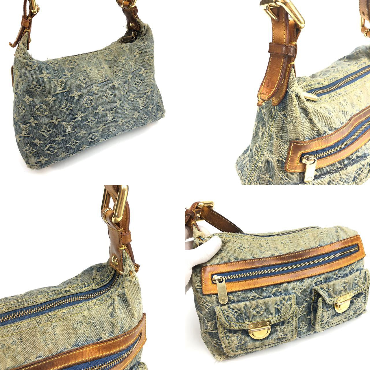 LOUIS VUITTON DENIM SHOULDER BAG