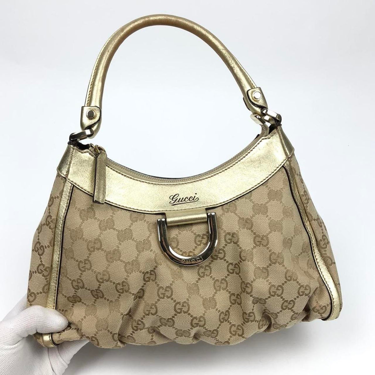 GUCCI MONOGRAM SHOULDER BAG
