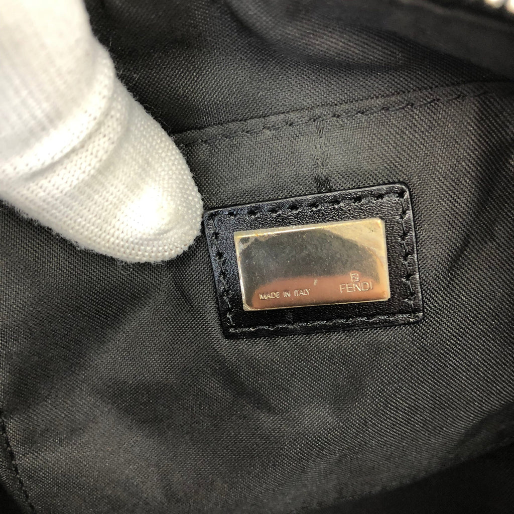 FENDI ZUCCA DENIM SHOULDER BAG