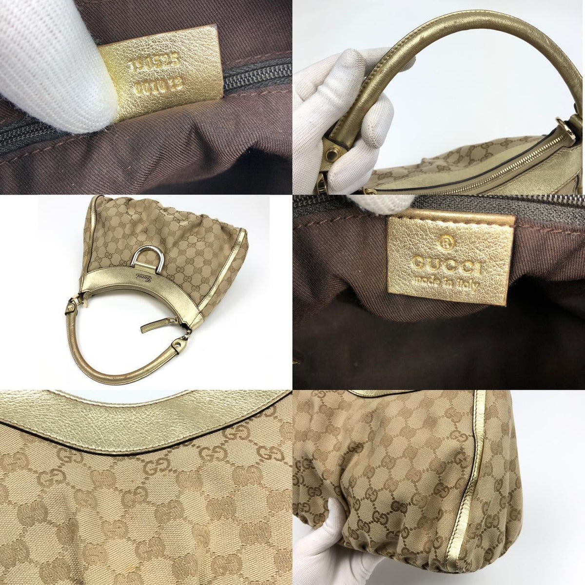 GUCCI MONOGRAM SHOULDER BAG
