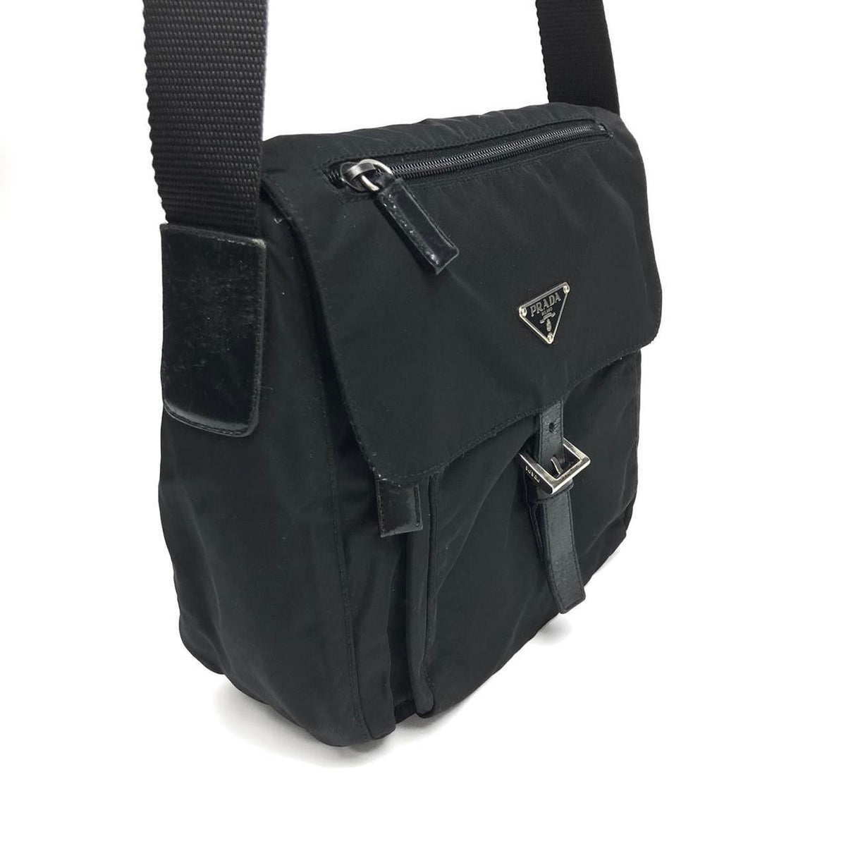 PRADA NYLON BUCKLE CROSSBODY BAG