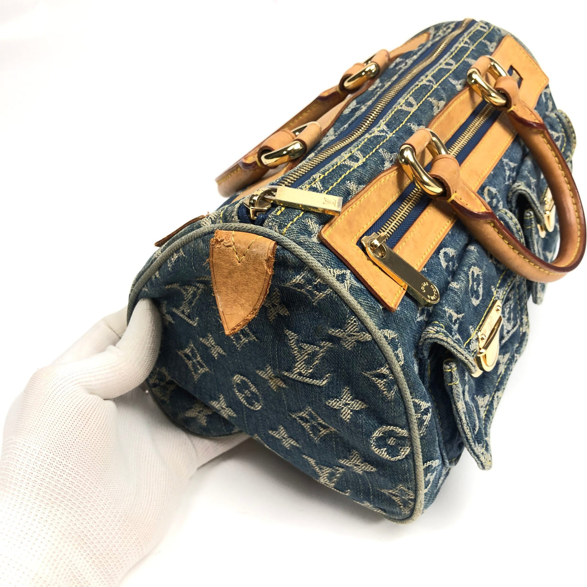LOUIS VUITTON NEO SPEEDY DENIM BAG