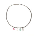 CHRISTIAN DIOR SPELL-OUT NECKLACE