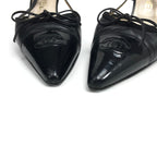 CHANEL LOGO BOW SLING-BACK MULE HEELS - UK 3 / US 5 / EU 36