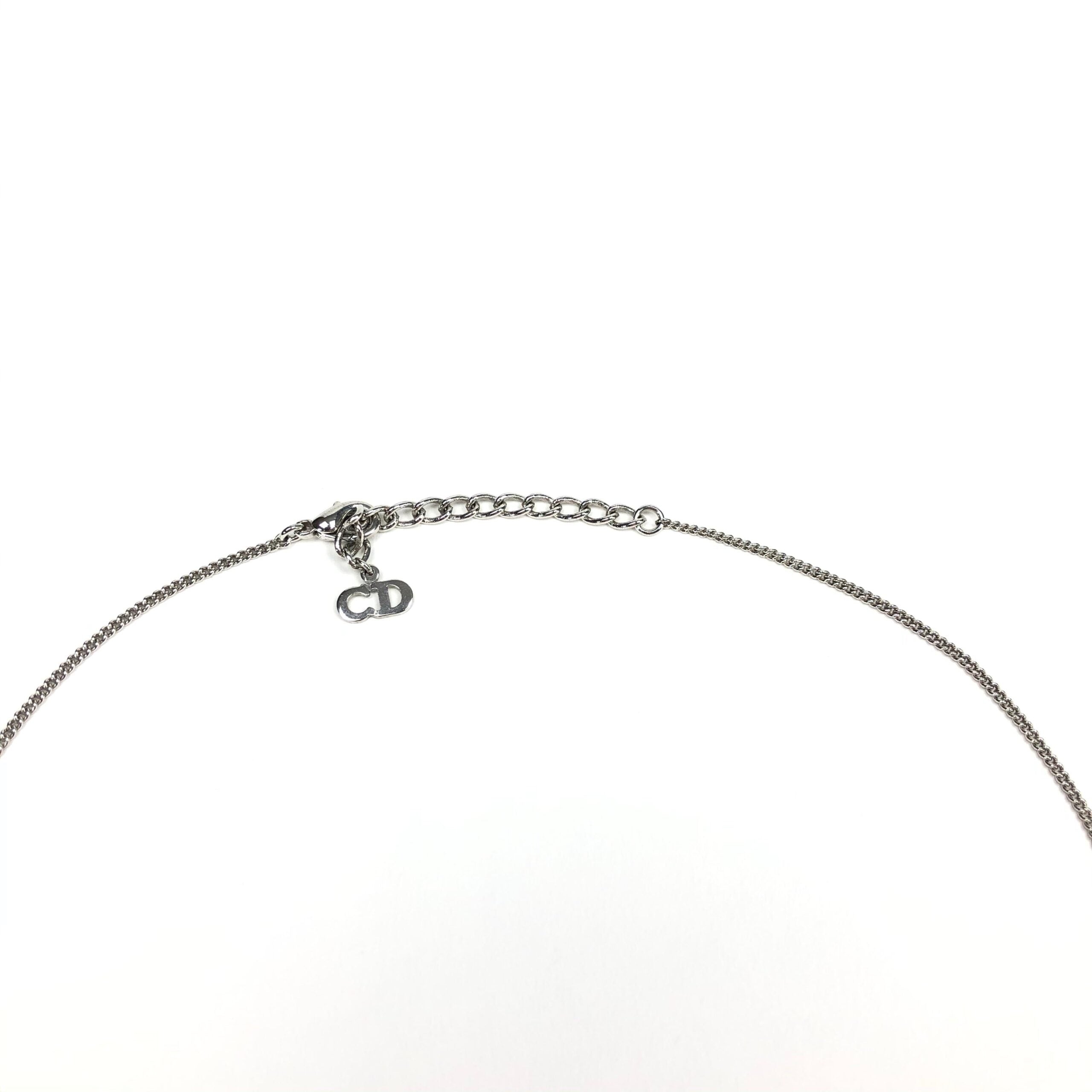 CHRISTIAN DIOR SPELL-OUT NECKLACE