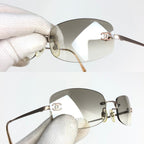 CHANEL RIMLESS SUNGLASSES